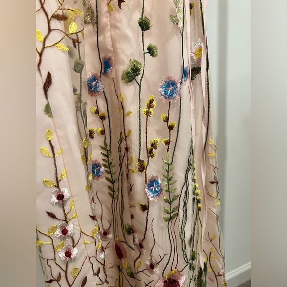 Sam Edelman Floral Prom wedding guest Women’s 12 Embroidered cami Midi Dress - Picture 6 of 10